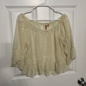 Cream Lace top